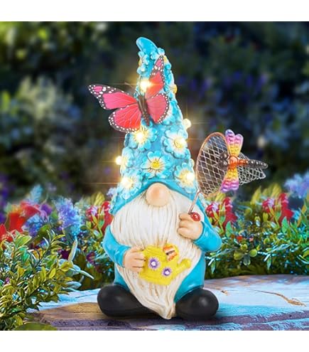 Amazon.com: Napco Imports Welcome Smiling Gnome Cherry and Pale